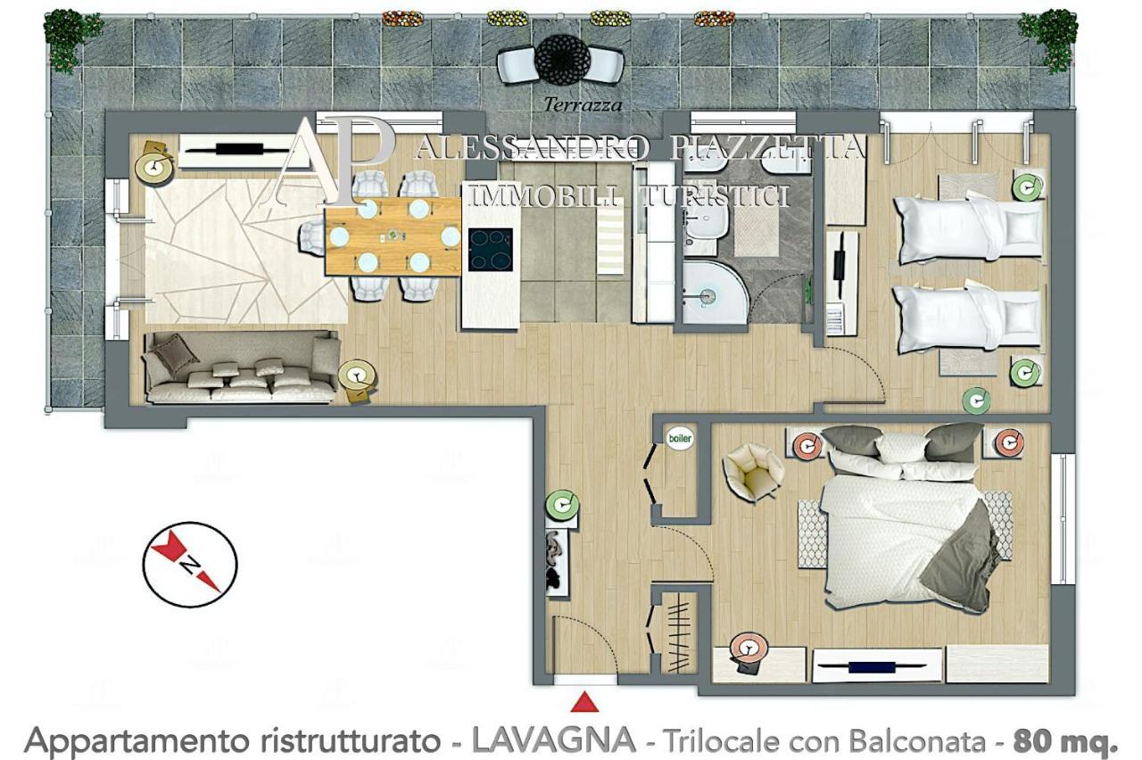 Ale Charme Il Comfort Al Mare Lavagna Extérieur photo